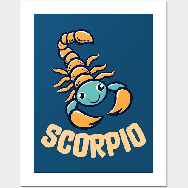 Scorpio Zodiac Sign Wall Art by ElCrocodel